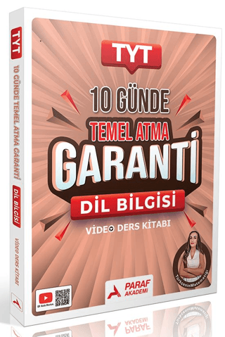 YKS TYT Dil Bilgisi Türkçenin Matematiği 10 Günde Temel Atma Garanti Video Ders Kitabı - Gamze Özdin Paraf Akademi Yayınları Limon Fotokopi