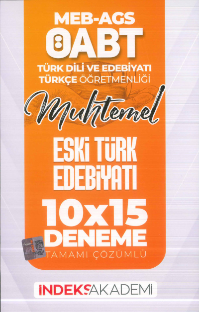 2025 ÖABT MEB-AGS Türk Dili Edebiyatı-Türkçe Eski Türk Edebiyatı 10x15 Deneme Çözümlü İndeks Akademi Yayıncılık Limon Fotokopi