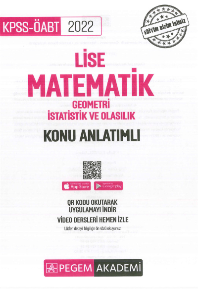 LİSE MATEMATİK GEOMETRİ - İSTATİSTİK VE OLASILIK KONU ANLATIMLI Limon Fotokopi
