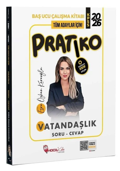 2026 KPSS Vatandaşlık Pratiko Soru Cevap Çalışma Kitabı Hoca Kafası Yayınları Limon Fotokopi