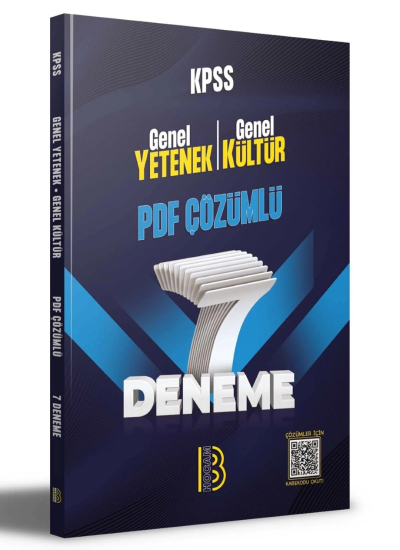 KPSS Genel Yetenek Genel Kültür 7 Deneme PDF Çözümlü Benim Hocam Yayınları Limon Fotokopi