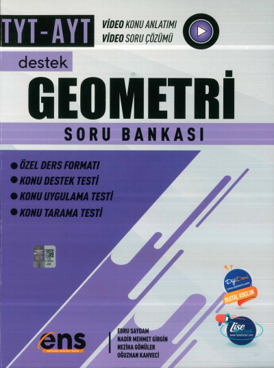 TYT AYT Geometri Destek Soru Bankası ENS Yayıncılık Limon Fotokopi